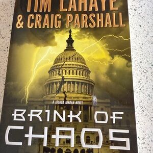 Brink of Chaos by Tim Lahaye & Craig Parshall - Yellow/Gold Cover